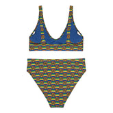 Digi Kente High Waist Bikini